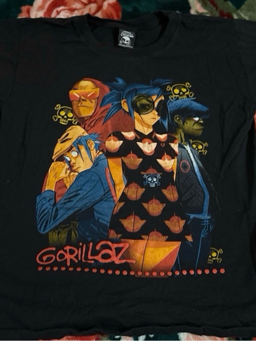 Black Graphic Band Tee